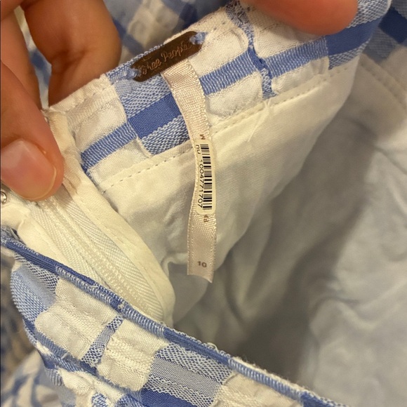 Free People Lavender and White Checkered Mini Dress - Picture 6 of 6